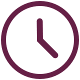 maroon clock