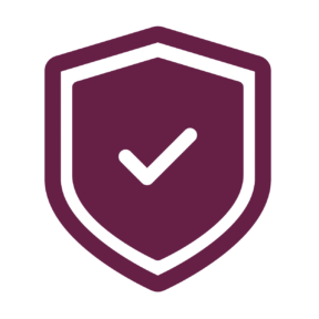 shield icon maroon